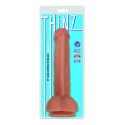 Thinz 8 Inch Slim Dildo with Balls