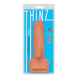 6 Inch Slim Dildo with Balls