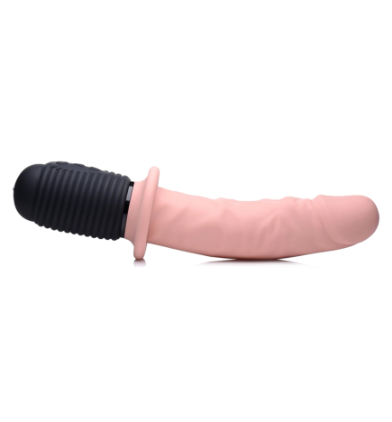 Power Pounder Vibrating and Thrusting Silicone Dildo