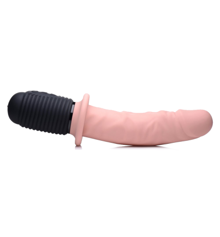 Power Pounder Vibrating and Thrusting Silicone Dildo