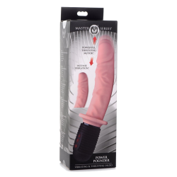 Power Pounder Vibrating and Thrusting Silicone Dildo