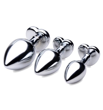 Red Heart Gem Anal Plug Set