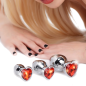 Red Heart Gem Anal Plug Set