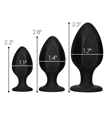 Triple Juicers Silicone Anal Trainer Set