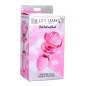Pink Rose Glass Anal Plug