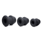 Gape-Grommets 3 Piece Hollow Silicone Anal Dilator Set