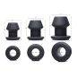 Gape-Grommets 3 Piece Hollow Silicone Anal Dilator Set