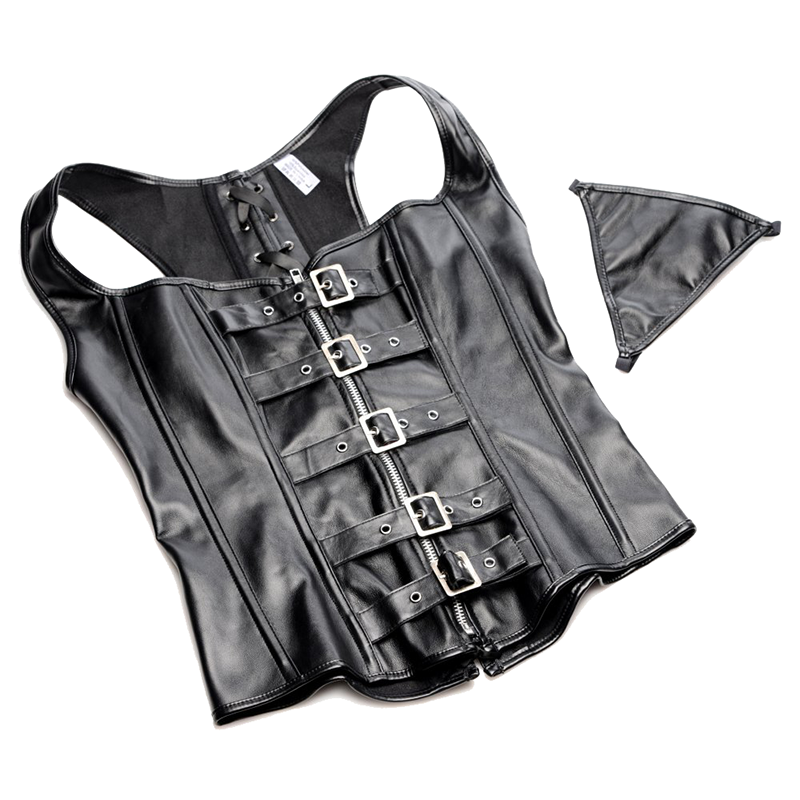 Lace-up Corset and Thong Lace-up Corset and Thong