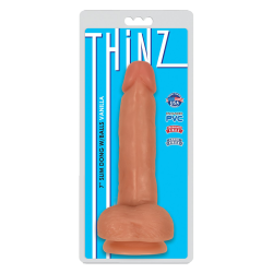 Thinz 7 Inch Slim Dildo with Balls