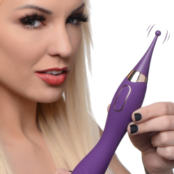 Pulsing G-spot Pinpoint Silicone Vibrator with Attachments