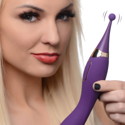 Pulsing G-spot Pinpoint Silicone Vibrator with Attachments
