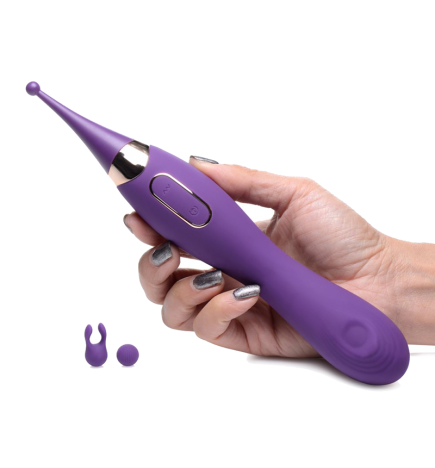 Pulsing G-spot Pinpoint Silicone Vibrator with Attachments