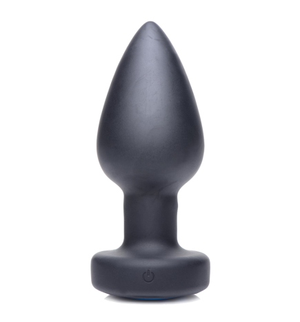 E-Stim Pro Silicone Vibrating Anal Plug with Remote Control