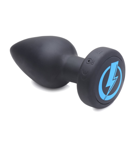 E-Stim Pro Silicone Vibrating Anal Plug with Remote Control