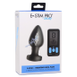 E-Stim Pro Silicone Vibrating Anal Plug with Remote Control