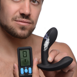 E-Stim Pro Silicone Vibrating Prostate Massager with Remote