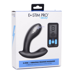 E-Stim Pro Silicone Vibrating Prostate Massager with Remote