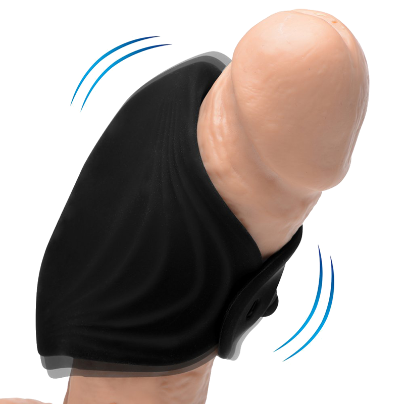10X Pleasure Stroke Vibrating Silicone Penis Sleeve