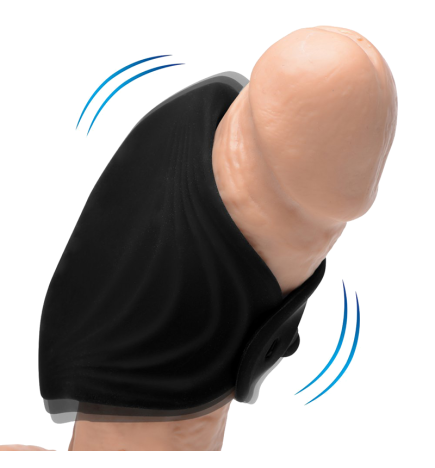 10X Pleasure Stroke Vibrating Silicone Penis Sleeve