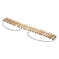 Firecracker Clothespin Body Zipper