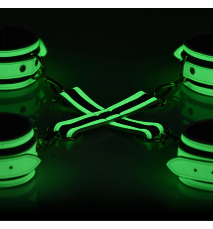 Kink in the Dark Glowing Hog Tie Bondage Set