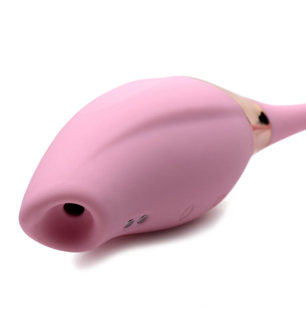Shegasm 8X Tandem Plus Silicone Suction Clitoral Stimulator and