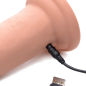 7X Inflatable and Vibrating Remote Control Silicone Dildo - 7"
