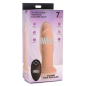 7X Inflatable and Vibrating Remote Control Silicone Dildo - 7"