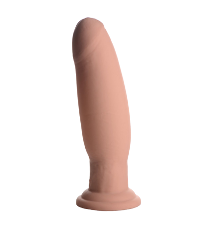 7X Inflatable and Vibrating Remote Control Silicone Dildo - 8.5"