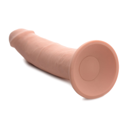 7X Inflatable and Vibrating Remote Control Silicone Dildo - 8.5"