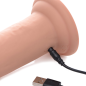 7X Inflatable and Vibrating Remote Control Silicone Dildo - 8.5"