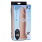 7X Inflatable and Vibrating Remote Control Silicone Dildo - 8.5"