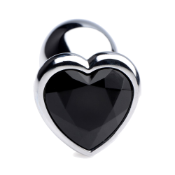 Black Heart Gem Anal Plug