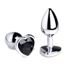 Black Heart Gem Anal Plug