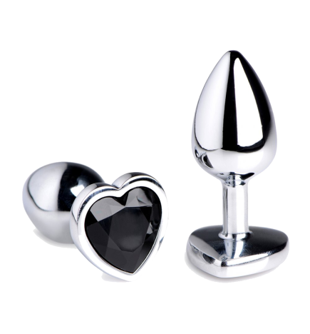 Black Heart Gem Anal Plug