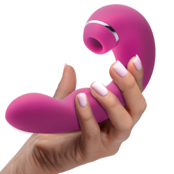 Shegasm 10X Tapping G-Spot Vibrator with Suction - Pink