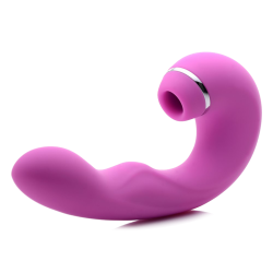 Shegasm 10X Tapping G-Spot Vibrator with Suction - Pink