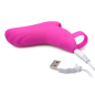 7X Finger Bang Her Pro Silicone Vibrator - Pink