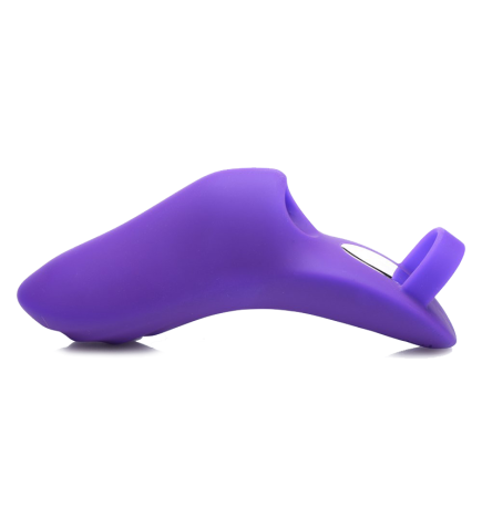 7X Finger Bang Her Pro Silicone Vibrator - Purple