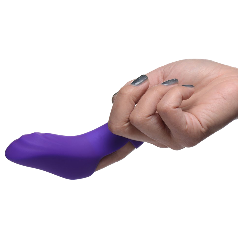 7X Finger Bang Her Pro Silicone Vibrator - Purple