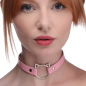 Kinky Kitty Ring Slim Choker - Pink