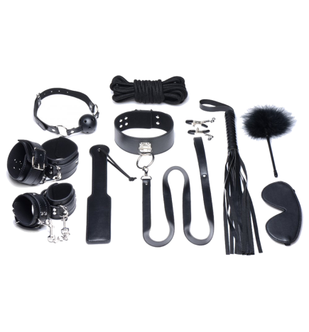 Deluxe 10 Piece Bondage Set