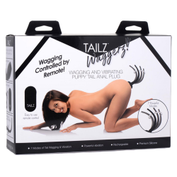 Remote Control Wagging and Vibrating Puppy Tail Anal Plug