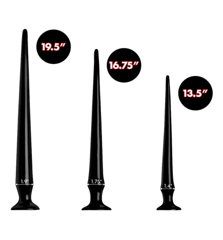 Slim Tapered Anal Hose Training Set