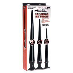 Slim Tapered Anal Hose Training Set