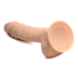 8 Inch Silexpan Hypoallergenic Silicone Vibrating Dildo - Light