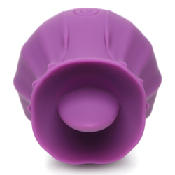 Bloomgasm Wild Violet 10X Silicone Clit Licking Stimulator