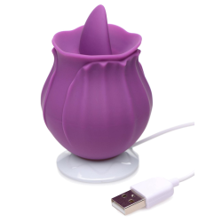 Bloomgasm Wild Violet 10X Silicone Clit Licking Stimulator