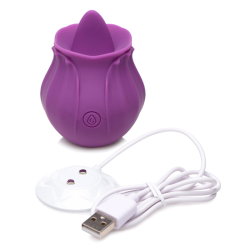 Bloomgasm Wild Violet 10X Silicone Clit Licking Stimulator