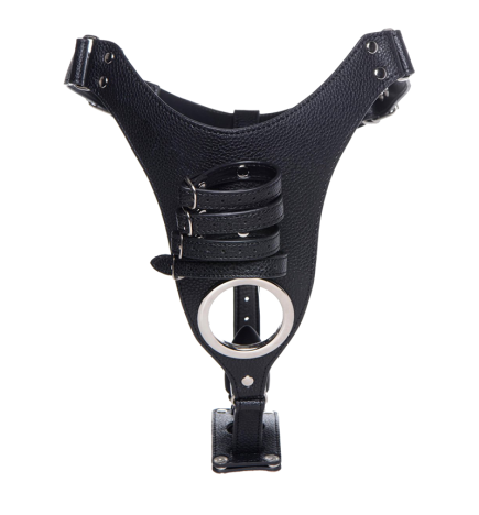 Male Chastity Harness with Silicone Anal Plug